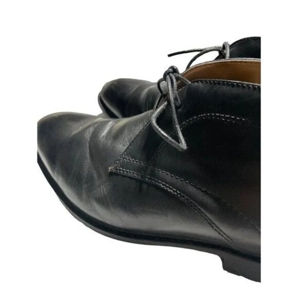 Clarks Mens Black Leather Chukka Boots Lace Up Ankle Boots Siz 11.5 261193877105